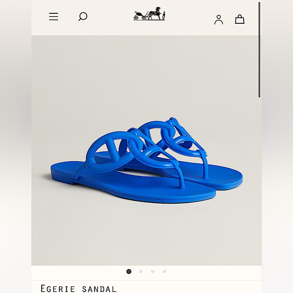 Hermes blue slides